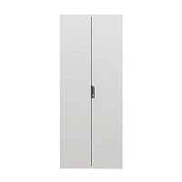 Дверь сплошная двухстворчатая для IT-CQE 1600 x 600 RAL7035 DKC