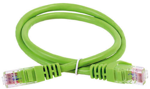ITK Коммутационный шнур (патч-корд) кат.6 UTP PVC 0,5м зеленый