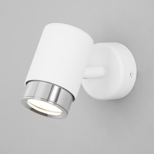 Настенный светильник GU10 35Вт белый IP20 (20124/1 белый/ хром) Eurosvet
