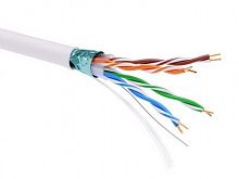 Информационный кабель экранированный F/UTP 4х2 CAT5E, PVC, белый DKC