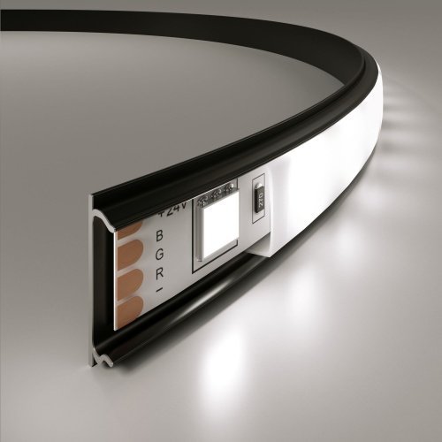 Гибкий алюминиевый профиль для светодиодной ленты черный (a053630) Elektrostandard