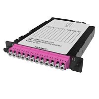 Претерминированная кассета 12ОВ 50/125 OM4, 1xMTP(12)f/6xLC Duplex, 1/2 HU DKC