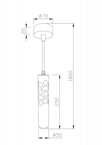 Подвесной светильник 11Вт 4000K Черный IP20 Torre P037PL-L11B4K Technical фото 5