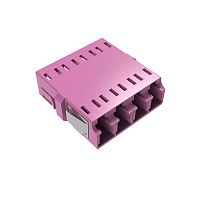 Адаптер LC/UPC-Quad, Senior/Senior, SC-Duplex footprint, OM4, пурпурный DKC