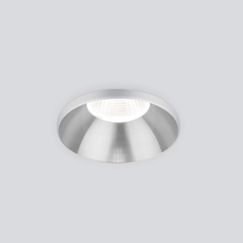 Встраиваемый точечный светодиодный светильник 7Вт 4200К серебряный IP20 (a056782) Elektrostandard