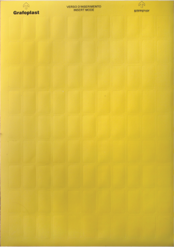 Табличка маркировочная, полиэстер 9х60мм. желтая DKC