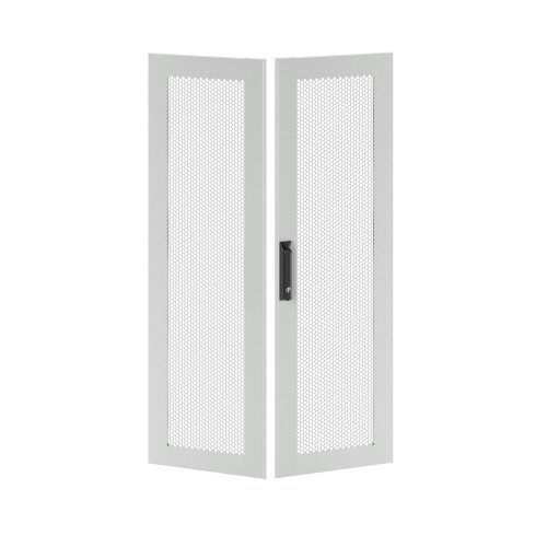 Дверь перфорированная двухстворчатая для IT-CQE 1800 x 800 RAL7035 DKC