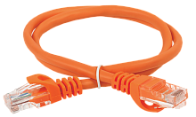 ITK Коммутационный шнур (патч-корд) кат.6 UTP LSZH 10м оранжевый
