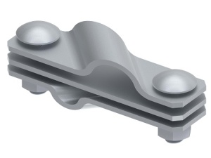 Соединитель диагональный стержня заземления D-20, гор. цинк 