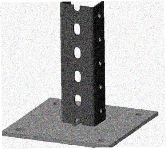 Стойка напольная (потолочная) СНП1800 УТ1,5,горячее цинкование, S2,5