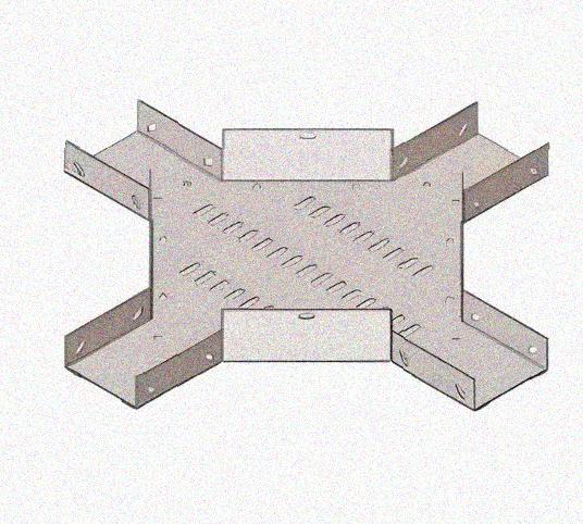 Лоток крестообразный перфорированный КМ 400х100 УХЛ1, горячее цинкование S1,5