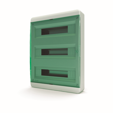 Щит навесной ЩРН-П 54 модуля зеленая крышка IP41 BNZ 40-54-1 Tekfor