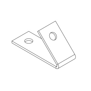 Уголок с острым углом 45 град. (горячий цинк) Ostec