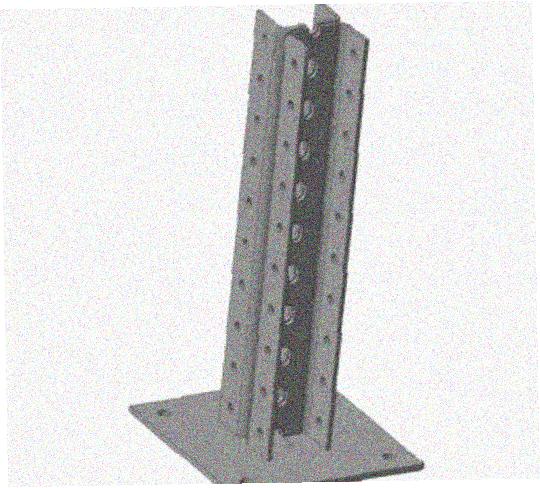 Стойка напольная (потолочная) сдвоенная СНПС1800х4 УХЛ1, горячее цинкование, S4,0