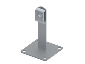 Держатель круглого проводника на пластине, гор. цинк Ostec