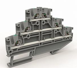 Трехуровневая клемма на 2,5 кв.мм DKC