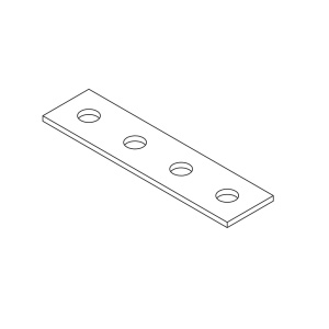 Пластина 4 отверстия (гальваника) Ostec