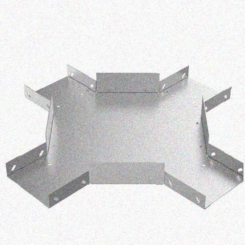 Лоток крестообразный замковый перфорированный КМЗ 600х100 УХЛ1, горячее цинкование S1,5