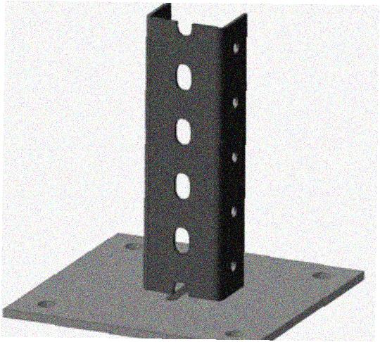 Стойка напольная (потолочная) СНП400х4 УХЛ1,горячее цинкование, S4,0