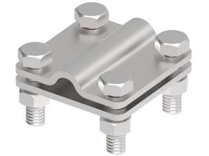 Соединитель 55х55 пруток-полоса, гор. цинк Ostec