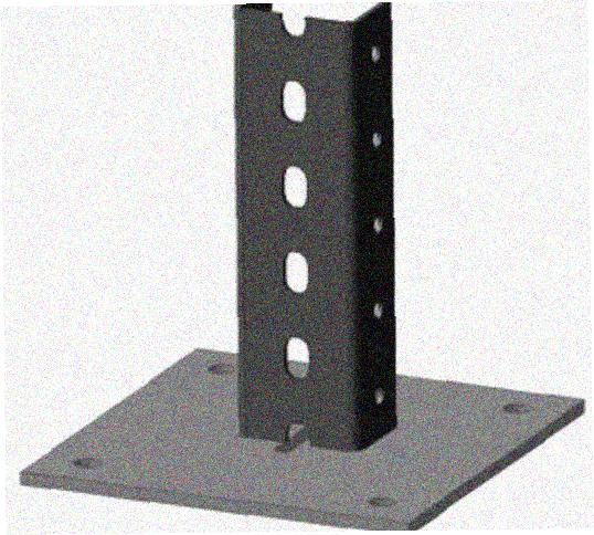 Стойка напольная (потолочная) СНП3000 УХЛ1,горячее цинкование, S2,5