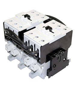 Пускатель электромагнитный ПМ12-063551 УХЛ4 В, 380В/50Гц, 4з+4р, 63А, реверсивный, без реле, IP20 Электротехник