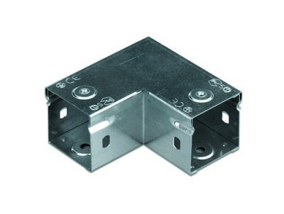 Горизонтальный глухой угол 90 градусов 50х50, цинк-ламельный DKC