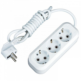 Удлинитель "Эксперт" 3 гнезда 3 метра 16А/3,5кВт с заземлением ПВС 3х1 PROxima EKF