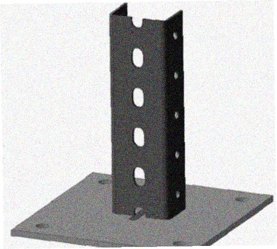 Стойка напольная (потолочная) СНП1000х4 УХЛ1,горячее цинкование, S4,0