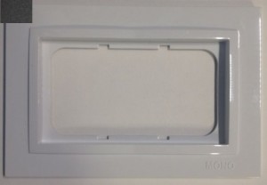 Despina Рамка СУ 2-х местная . графит IP20 Mono