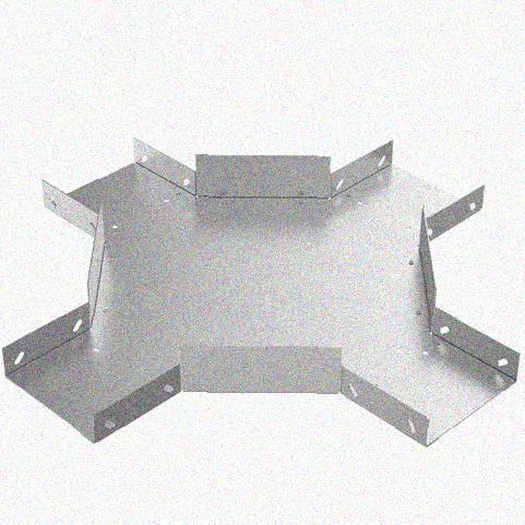 Лоток крестообразный замковый глухой КМЗГ 100х60 УХЛ1, горячее цинкование S1,5