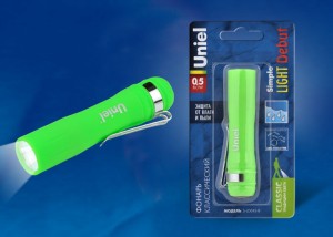 Фонарь ручной S-LD045-B 1св/д 0.5W зеленый/пластик., влагозащ.Uniel Фонарь ручной S-LD045-B 1св/д 0.5W зеленый/пластик., влагозащ.Uniel