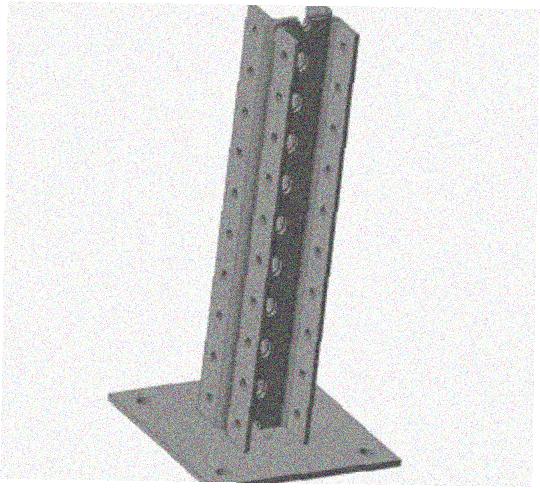 Стойка напольная (потолочная) сдвоенная СНПС1720 УХЛ1,горячее цинкование, S2,5