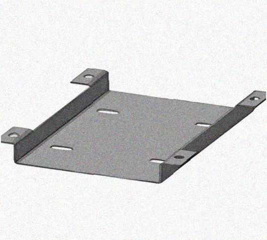 Соединитель нижний У1102 100х100х1,5 УТ1,5, оцинкованный лист, S1,5