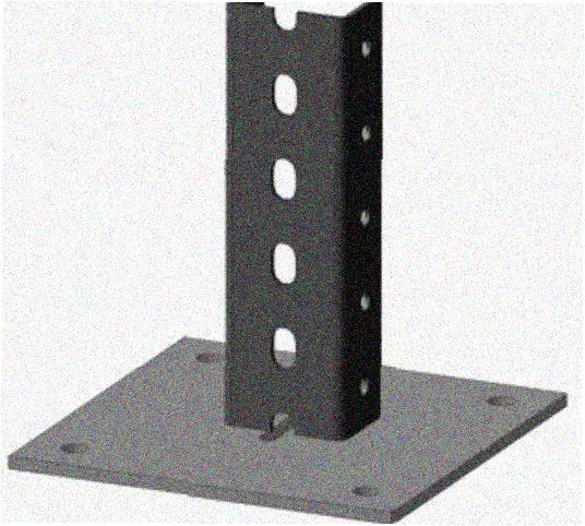 Стойка напольная (потолочная) СНП400х4 УТ1,5,горячее цинкование, S4,0