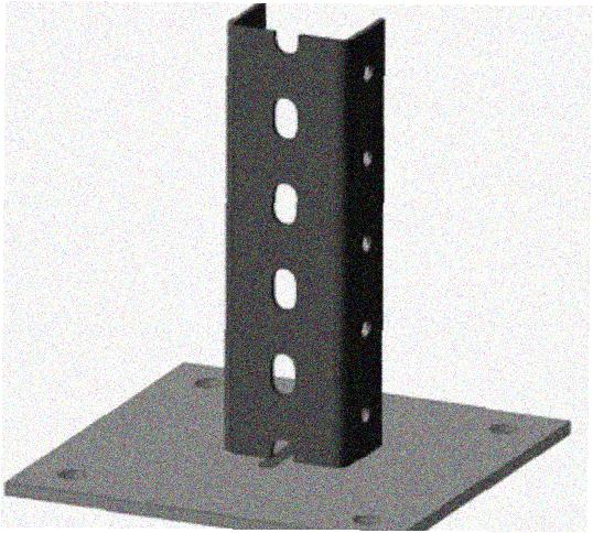 Стойка напольная (потолочная) СНП920 УХЛ1,горячее цинкование, S2,5