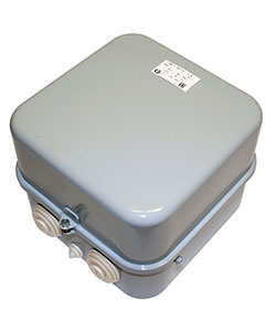 Пускатель электромагнитный ПМ12-063141 У3 В, 110В/50Гц, 2з+2р, 63А, нереверсивный, без реле, в корпусе IP40, без кнопок Электротехник