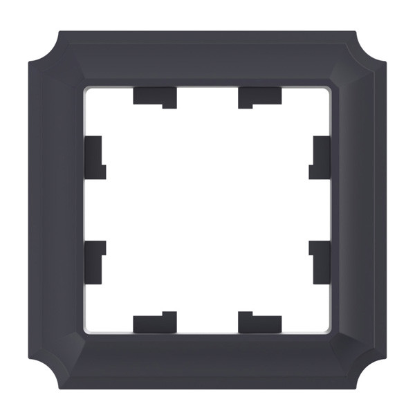 ATLASDESIGN ANTIQUE 1-постовая рамка, карбон Systeme Electric