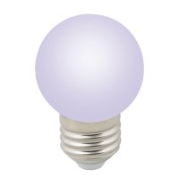 Лампа св/д DECORCOLOR шар G45 1W Е27 RGB Volpe