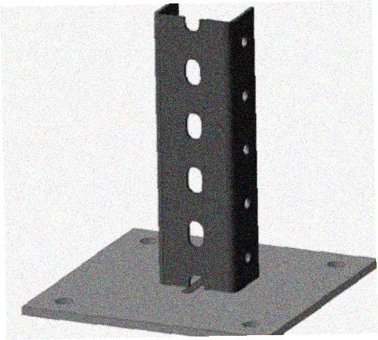 Стойка напольная (потолочная) СНП1320 УХЛ1,горячее цинкование, S2,5