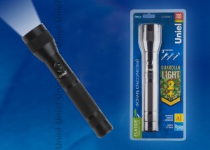 Фонарь ручной S-LD040-C "Телохранитель" 1св/д 3W черный/алюминий,влагозащ.Uniel Фонарь ручной S-LD040-C "Телохранитель" 1св/д 3W черный/алюминий,влагозащ.Uniel