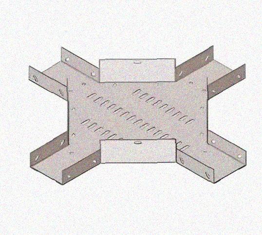 Лоток крестообразный перфорированный КМ 400х50 У3, окрашенный, S1,5