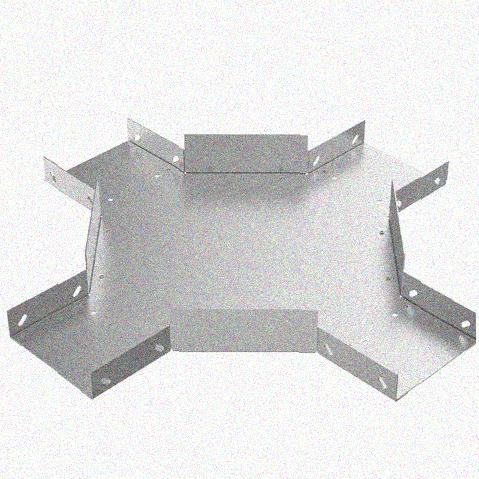 Лоток крестообразный замковый глухой КМЗГ 200х100 УХЛ1, горячее цинкование, S1,5