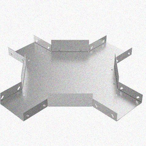 Лоток крестообразный замковый глухой КМЗГ 300х60 УХЛ1, горячее цинкование, S1,5