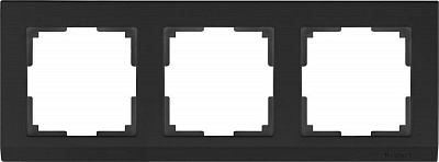 Stark Рамка горизонт/вертик 3 пост . Черный IP20 Werkel