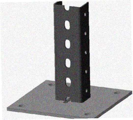 Стойка напольная (потолочная) СНП1960 УХЛ1,горячее цинкование, S2,5