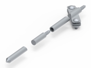 Комплект заземления L-3000 быстрый монтаж D16, гор. цинк Ostec