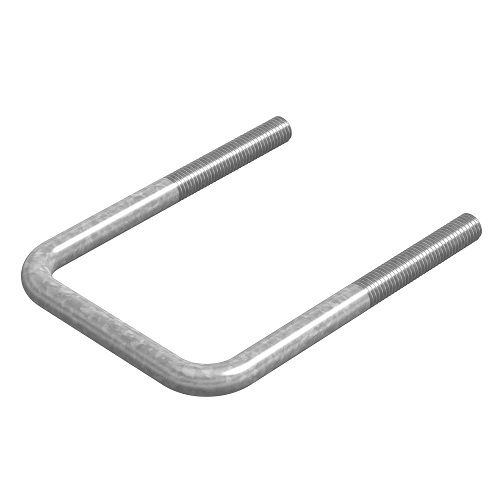 Хомут крепления П-образный 8х40, гальван. цинк Ostec