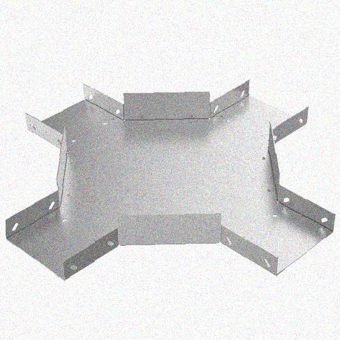 Лоток крестообразный замковый перфорированный КМЗ 100х100 УХЛ1, горячее цинкование, S1,0