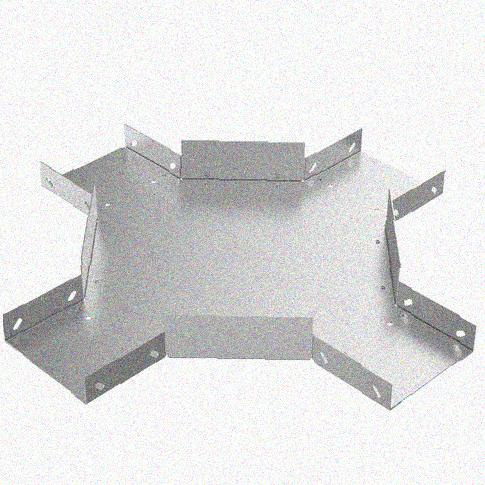 Лоток крестообразный замковый перфорированный КМЗ 100х100 УХЛ1, горячее цинкование, S1,5